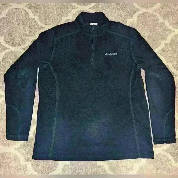 Columbia Fleece Long Sleeve 3/4 Zip Up Men's Medium - Light and Warm Layering - Picture 1 of 4